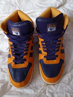 Gola Vintage 80s Basketball High Top Trainers Uk Size 11 Rare • £9.99
