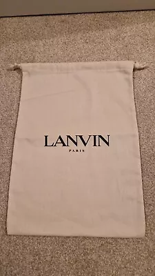 NEW Lanvin Paris White Dust Bag 40.5x28.5cm • £10