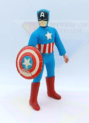 Vintage Mego Captain America 1974 Type 1 Action Figure Complete ~Original Shield • $169.88