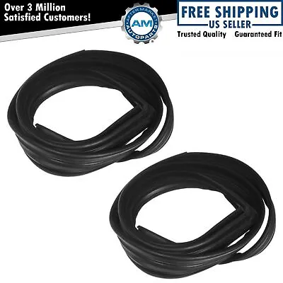 Window Glass Run Channel Weatherstrip Seal Set Pair For Ford Mustang Capri • $61.53