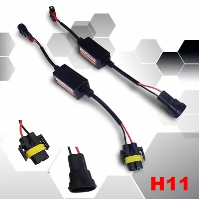 H11 LED Headlight Canbus Error Free Anti Flicker Capacitor Canceller Decoder • $9.99