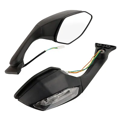 Rear View Mirror With Turn Signals For Yamaha YZF R1 2015-2023 YZF R6 2017-2023 • £121.18