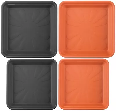 £11.80 • Buy Square Plastic Plant Pot Saucer Garden Flower Planter Water Drip Tray Base Plate