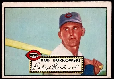 1952 Topps #328 Bob BORKOWSKI RC - VG-VG+ Mc  3 3.5 - Reds Rookie • $220