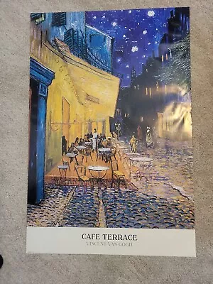 Vintage Cafe Terrace Vincent Van Gogh Poster 36 X24  Unframed Pyramid Posters • $29