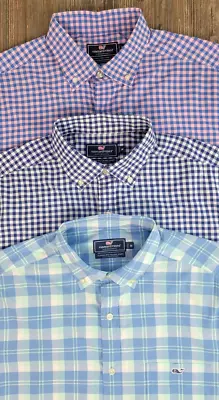 Vineyard Vines Performance Tucker Shirt Classic Fit Long Sleeve Mens M Lot Of 3 • $49.25