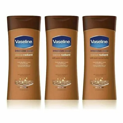 Vaseline Intensive Care Cocoa Radiant (UK) - 400 Ml (Pack Of 3 ) - USA Seller • $24.98