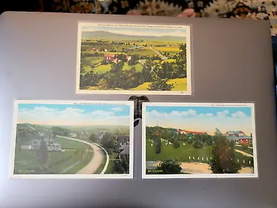 3 Different Views Of Braddock Heights Middletown Valley Maryland WB Postcards • $14.95