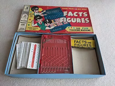 MB Chad Valley FACTS & And FIGURES Educational Learning Game  RARE Vintage 1960s • £25