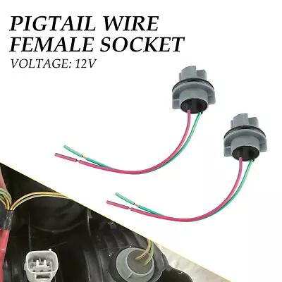 2X Front Turn Signal Light 7440 Bulb T20 Socket Harness Wire 12V Car Accessories • $9.99