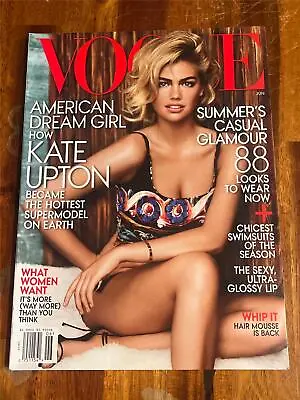 VOGUE Magazine KATE UPTON No Label JUNE 2013 • $4.99