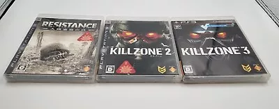 Killzone 2 3 And Resistance - 3 Games Complete - PS3 - Japan NTSC-J  • $30