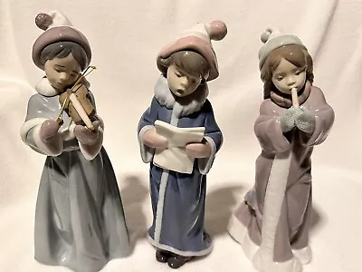 Lladro 6532 6533 6534 Christmas Song Christmas Caroler Spirit Of Christmas Lot • $500