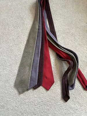 Vtg YSL Tie Classic Yves Saint Laurent 80s Designer Lot Of 4 • $62