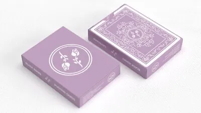 Black Roses Lavender Marked Playing Cards Poker Size Deck USPCC Custom Sealed • $13.50