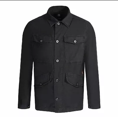 G-Star Raw Mens Vodan Worker Dark Black Jacket Size M New  • £77.39