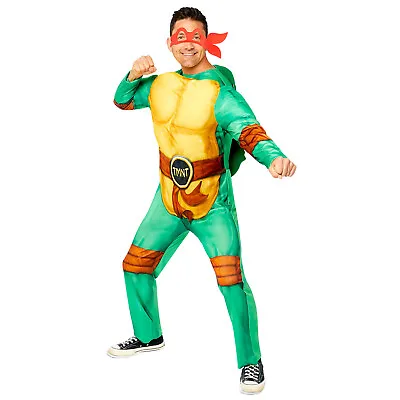 Mens Licensed Teenage Mutant Ninja Turtles Fancy Dress TMNT Costume Book Week • £41.99