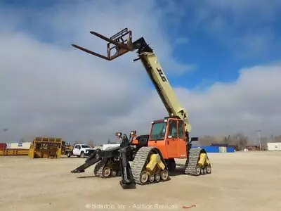 2014 JLG G12-55A 12K Telescopic Reach Forklift Telehandler Quad Track Bidadoo • $118750