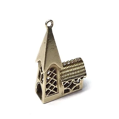 9ct Gold Church Charm - Full British Hallmark • £165