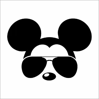 Mickey Mouse Shade Glasses Disney Toddler Bedroom Wall Art Decor Sticker  • $15.99