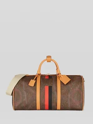 NWT $1350 Etro Duffle Bag AC Milan Collaboration Duffle Travel Bag Luggage • $299