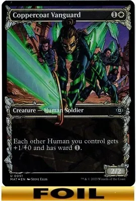 Coppercoat Vanguard | FOIL SHOWCASE  | March Of The Machine: The Aftermath MTG • $1.45