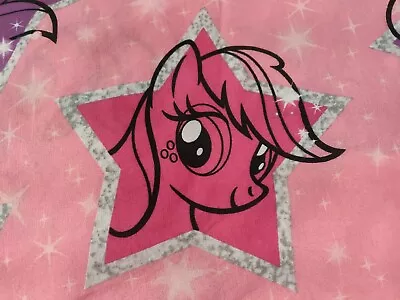 🐴MY LITTLE PONY Super Stars Twin Size FLAT Bed Sheet Hasbro 2014 • $19.99