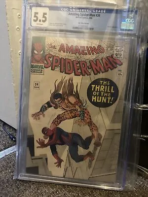 £775 • Buy Amazing Spider-Man 34 CGC 5.5 Penny Variant Kraven, Gwen Stacy 2nd  App