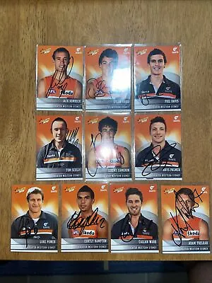 $40 • Buy AFL Select 2012 Champions Greater Western Sydney Giants Signed Cards X10