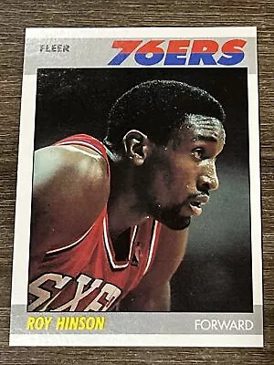 Roy Hinson 1987 Philadelphia 76ers 87-88 Fleer Basketball #51 Of 132 Pack Fresh • $1.01