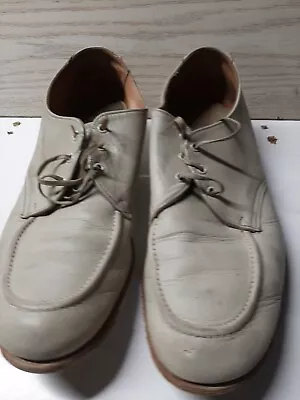 Vintage Brunswick Mens Bowling Shoes Model 10917 Tan Leather - Size Men's 11 • $34.96