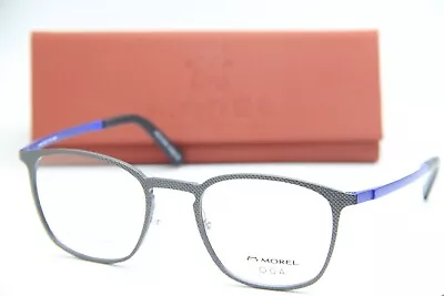 New Morel Oga 10143o Gb05 Gunmetal Blue Authentic Eyeglasses W/case 52-21 • $132.61