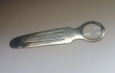 Solid Silver Sampson Mordan Magnifying Glass Bookmark London 1899. • $303.10