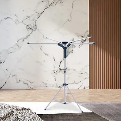 Clothes Drying Rack Laundry Drying Hanger Freestanding Foldable Tripod Stand • $26.60