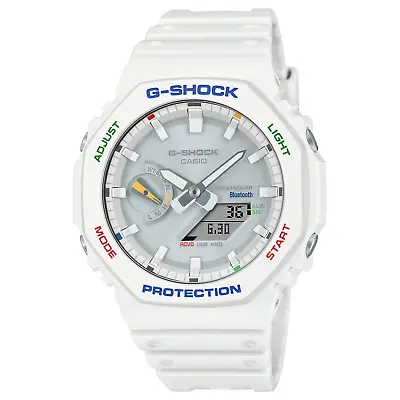 Casio G-Shock Analog Digital Resin Bluetooth White Watch GA-B2100FC-7 • $142