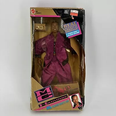 Vintage Mattel MC HAMMER Action Figure Doll W/Cassette Tape SEALED • $15.95