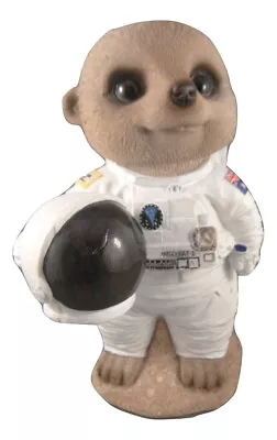 Money Box Statue Ornament Figurine Home Decor- Astronaut Meerkat • £24.78