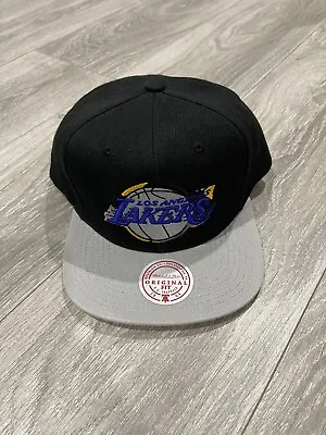 Los Angeles Lakers Mitchell & Ness SnapBack Hat Black/Gray Color • $19.90