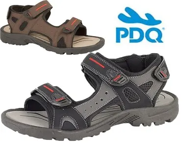 Mens Sandals Hiking Walking Summer Shoes Trekking Beach Adjustable Cushion Sole • £15.95