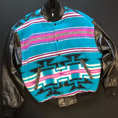 🪶sharp Vtg Navajo High Grade Western Native Wool Jacket Pendleton Style Euc! L • $259