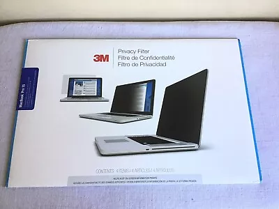 New Open Box 3M Apple MacBook Pro 15 Privacy 60 Degree 16.89  Diagonal Filter • $19.99