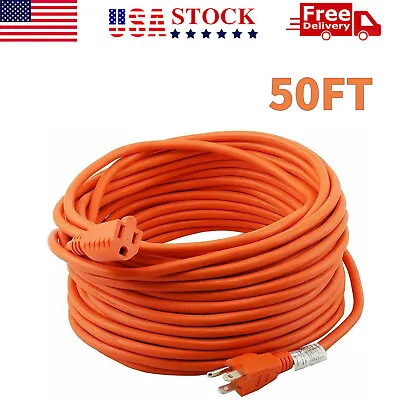 50 FT 16/3 Extension Cord Outdoor Extension Cord Heavy Duty Extension Cord USA • $26.59