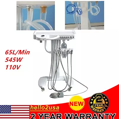 Dental Mobile Cart 4 Hole Portable Delivery Cart System Unit Equipment Treatment • $492.90