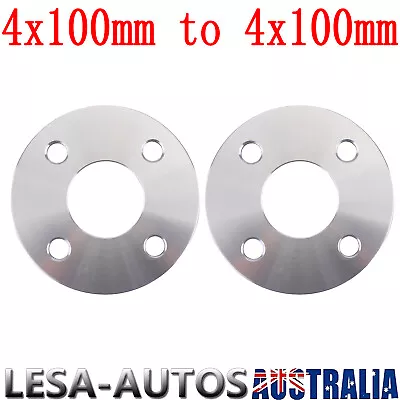 2 PCS Wheel Slip On Spacers 6mm 4x100 56.1 Mm Hub Centric 4 Lugs Wheel Adapters • $67.99