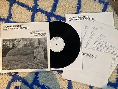 TEST PRESS Michael Mantler Many Have No Speech WATT 19/ECM Germany W/ Press Kit  • $49.99