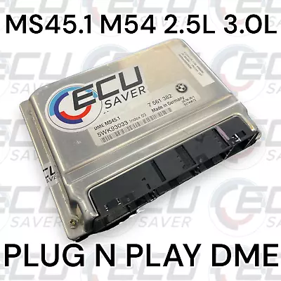 🔥 BMW MS45.1 Plug N' Play DME EWS DELETED / 7 561 382 / E46 X3 M54 2.5i 3.0i🔥 • $275