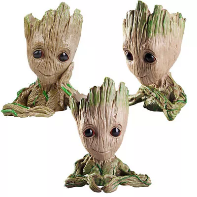 6  Pen Holder Toy Baby Groot Flower Pot Succulent Planter Gifts - Free Shipping • £9.74