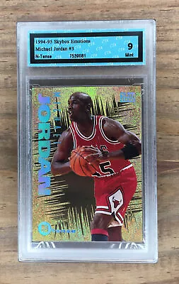 Michael Jordan 1994-95 Skybox Emotion N-Tense #3 CTA 9 Mint • $400