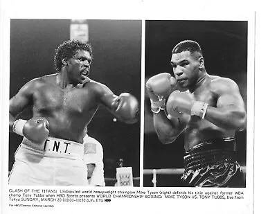 Mike Tyson Promo Photo Tony Tubbs HBO Press Boxing Black And White Heavyweight • $15.95