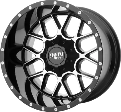 22 Inch Black Wheels Rims Chevy 5 Lug Truck  FOR Jeep Wrangler JK MO986 22x12  • $1860